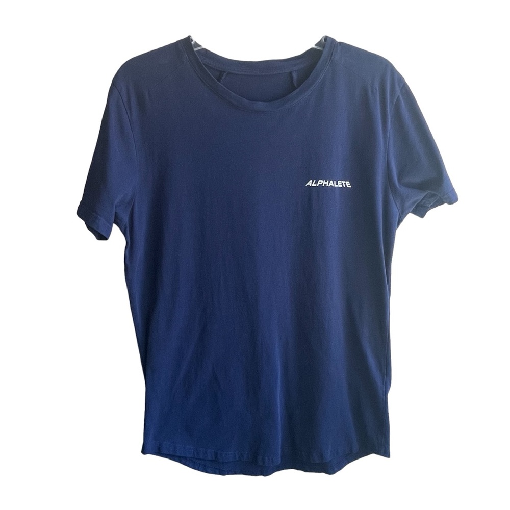 Men’s ALPHALETE T Shirt Navy Medium